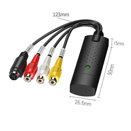 Video Grabber Capture USB Card Convert VCR VHS To Digital DVD for Windows 10 AU - Aimall