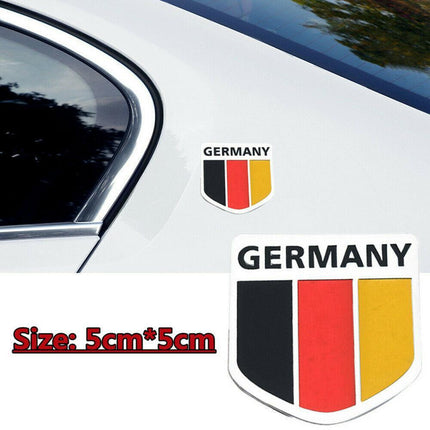 Flag of Australia Germany Aluminum Car Emblem Badge Decal Sticker 5X5cm AU Stock - Aimall