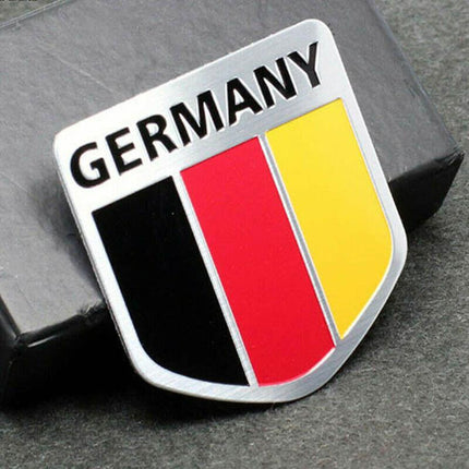 Flag of Australia Germany Aluminum Car Emblem Badge Decal Sticker 5X5cm AU Stock - Aimall
