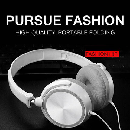 Over Ear Headphones Hi-Fi Stereo Noise-Cancelling Headsets Wired Earphones AU - Aimall