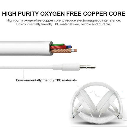 Over Ear Headphones Hi-Fi Stereo Noise-Cancelling Headsets Wired Earphones AU - Aimall