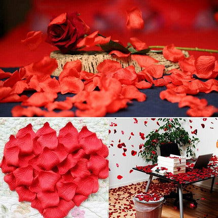 1000 Pcs Artificial Silk Petals Flowers Fake Rose Petal Wedding Flower Decoratio - Aimall