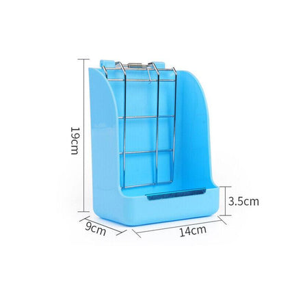 Pet Rabbit Hay Feeder Small Animal Hamster Pig Less Wast Hay Rack Corner Plastic - Aimall