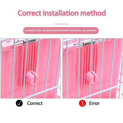 Pet Rabbit Hay Feeder Small Animal Hamster Pig Less Wast Hay Rack Corner Plastic - Aimall