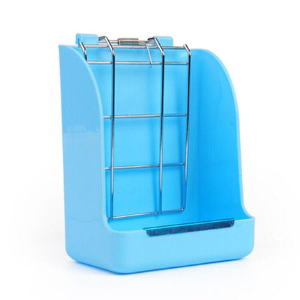Pet Rabbit Hay Feeder Small Animal Hamster Pig Less Wast Hay Rack Corner Plastic - Aimall