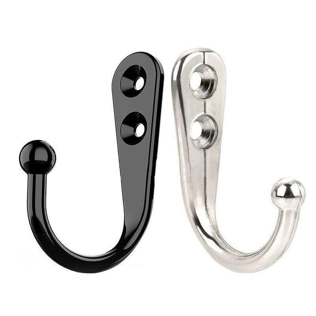 10X Hooks Wall Hanger Stainless steel Coat Hat Clothes Robe Holder Rack Hook AU - Aimall