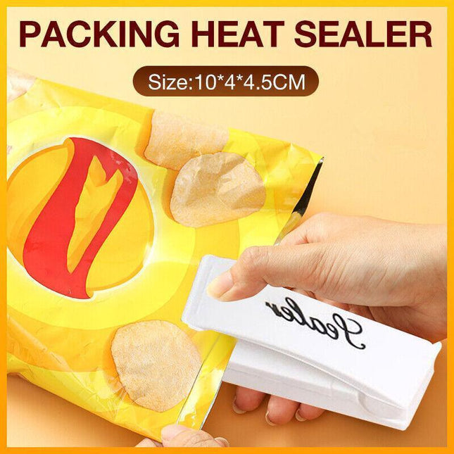 Mini Impulse Portable Plastic Food Sealer Machine in action.