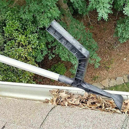 New Gutter Roof Cleaning Tool Hook Shovel Scoop Leaves Dirt Remove Home Cleaner - Aimall