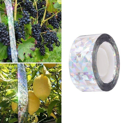 Two-Side Reflective Farm Bird Scare Repellent Tape Visual Flash Anti-Bird Tape - Aimall