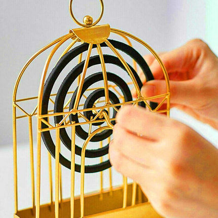 Garden Mosquito Coil Holder Birdcage Decor Repellant Outdoor Burner Home Mozzie - Aimall