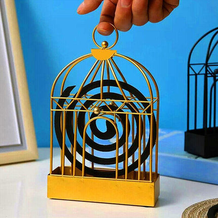 Garden Mosquito Coil Holder Birdcage Decor Repellant Outdoor Burner Home Mozzie - Aimall