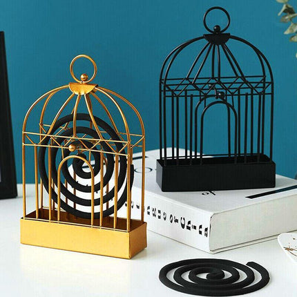 Garden Mosquito Coil Holder Birdcage Decor Repellant Outdoor Burner Home Mozzie - Aimall