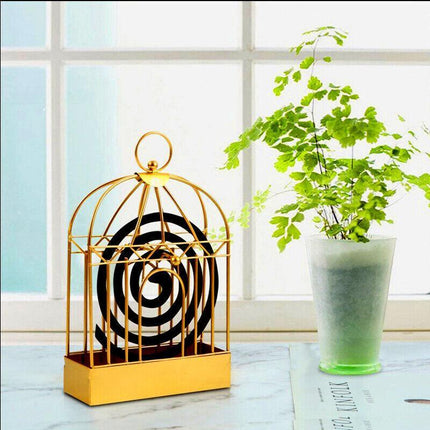 Garden Mosquito Coil Holder Birdcage Decor Repellant Outdoor Burner Home Mozzie - Aimall