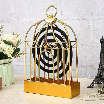 Garden Mosquito Coil Holder Birdcage Decor Repellant Outdoor Burner Home Mozzie - Aimall