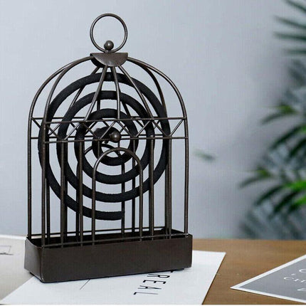 Garden Mosquito Coil Holder Birdcage Decor Repellant Outdoor Burner Home Mozzie - Aimall