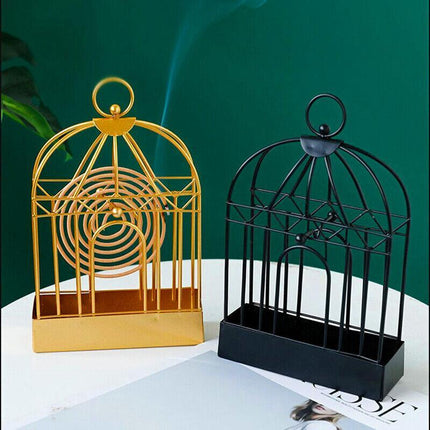 Garden Mosquito Coil Holder Birdcage Decor Repellant Outdoor Burner Home Mozzie - Aimall