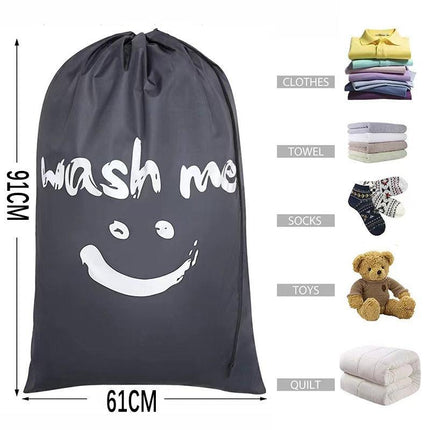 Laundry Bag Travel For Dirty Clothes Camping Drawstring Closure Washing Machines - Aimall