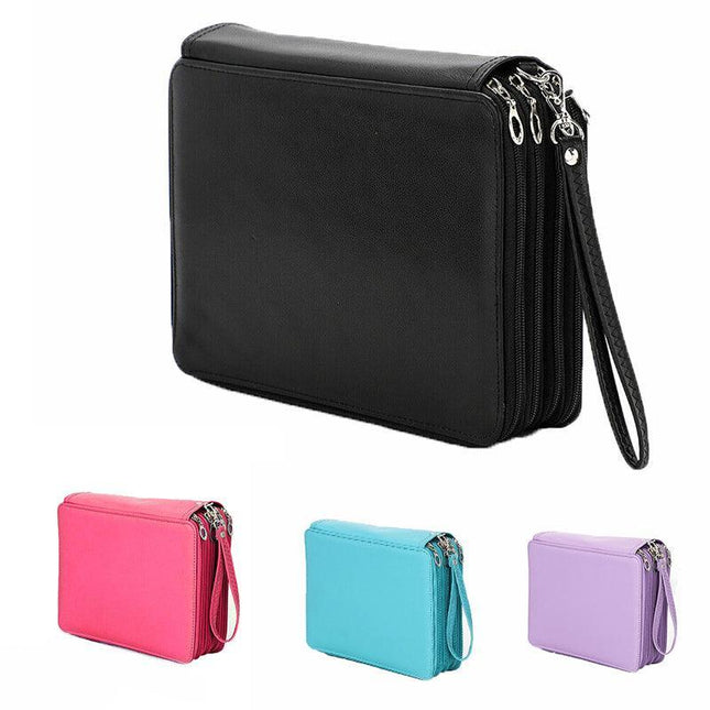 184 Slots Large Capacity Pencil Case Foldable Pen Bag Make Up Storage Organizer - Aimall