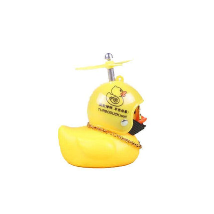 Rubber Duck Toy Car Ornaments Yellow Duck Dashboard Decorations With Helmet Jl Aimall