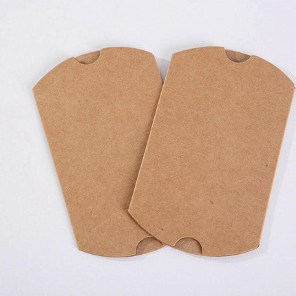 50pcs Xmas Candy Gift Box Bag Pillow Favor Kraft Paper Favour Gift Wedding Party - Aimall