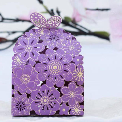 12x Laser Cut Favor Boxes Bigger 6cm Base Wedding Favour Gift Box Party AU STOCK - Aimall