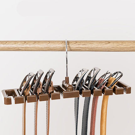 10 Holes Men Rack Organizer Belt Scarf Tie Holder Plastic Necktie Hanger AU - Aimall