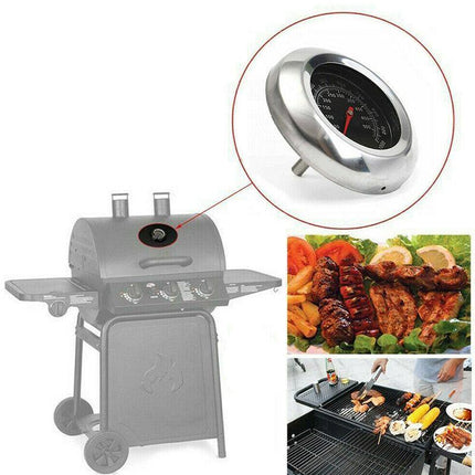 Latest Stainless Steel BBQ Smoker Grill Thermometer Temperature Gauge 50-500℃ AU - Aimall