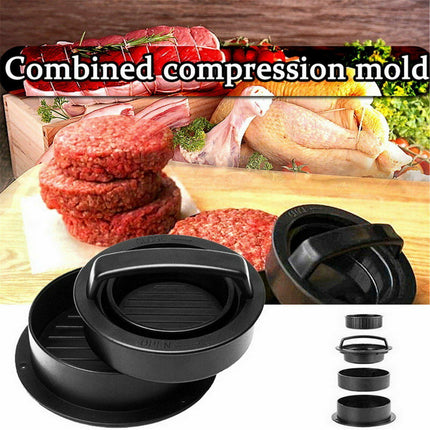 5in1 Hamburger Press Mould Stuffed Non-stick Burger Patty Maker Kitchen Tool AU - Aimall