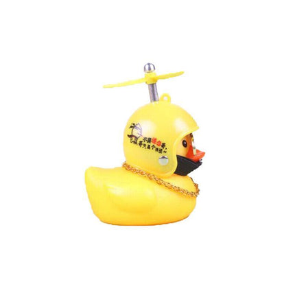 Rubber Duck Toy Car Ornaments Yellow Duck Dashboard Decorations With Helmet Jl Aimall