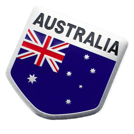 Flag of Australia Germany Aluminum Car Emblem Badge Decal Sticker 5X5cm AU Stock - Aimall