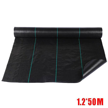10/20/30/50/100M Weedmat Weed Control Mat Matting Woven Fabric Plant PE AU - Aimall