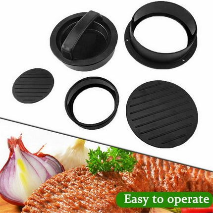 5in1 Hamburger Press Mould Stuffed Non-stick Burger Patty Maker Kitchen Tool AU - Aimall