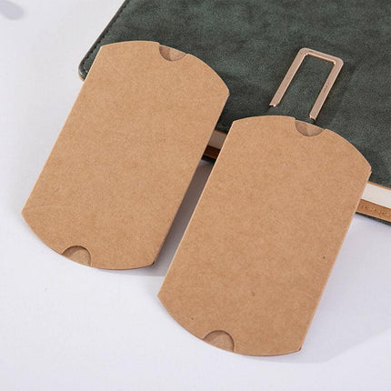 50pcs Xmas Candy Gift Box Bag Pillow Favor Kraft Paper Favour Gift Wedding Party - Aimall