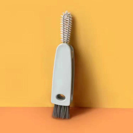 3 In 1 Bottle Cap Detail Brush Cleaner Cup Cover Lid Slit Cleaning Tool Supplies - Aimall