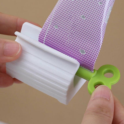 3x Toothpaste Squeezer Bathroom Tube Easy Stand Dispenser Rolling Holder Seat AU - Aimall