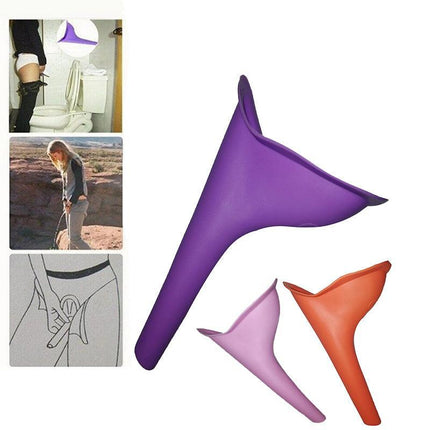 3X Portable Female Woman Ladies She Urinal Urine Wee Funnel Camping Travel Loo - Aimall