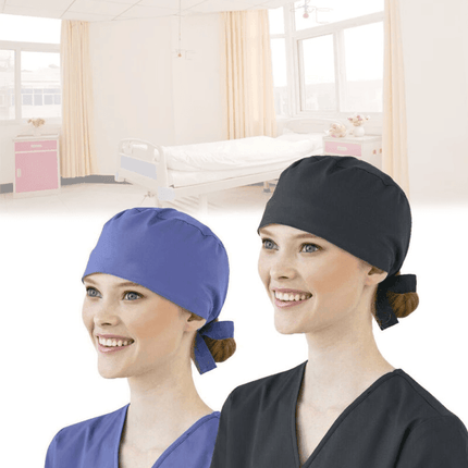 100% Cotton Surgical Scrub Cap Hat Unisex SurgeryTheatre Doctor Nurses Solid AU - Aimall
