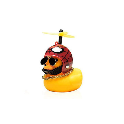 Rubber Duck Toy Car Ornaments Yellow Duck Dashboard Decorations With Helmet Jl Aimall