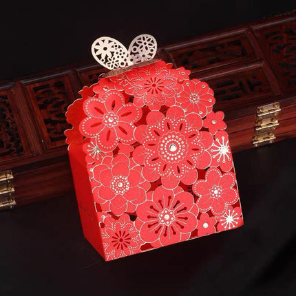 12x Laser Cut Favor Boxes Bigger 6cm Base Wedding Favour Gift Box Party AU STOCK - Aimall