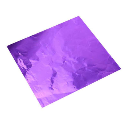 100PCS Tin Foil Aluminium Wrapping Square Chocolate Wrappers 10CM 15CM 20CM AU - Aimall