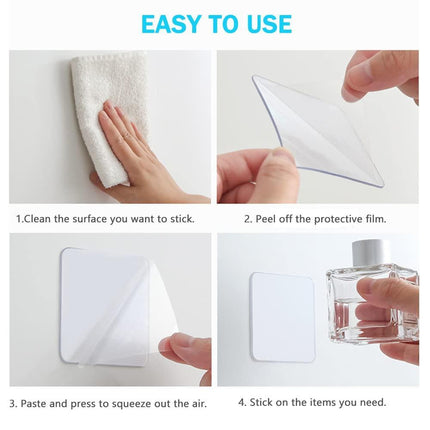 Nano Double-sided Tape Clear Adhesive Traceless Invisible Gel Anti-Slip 6*6cm - Aimall