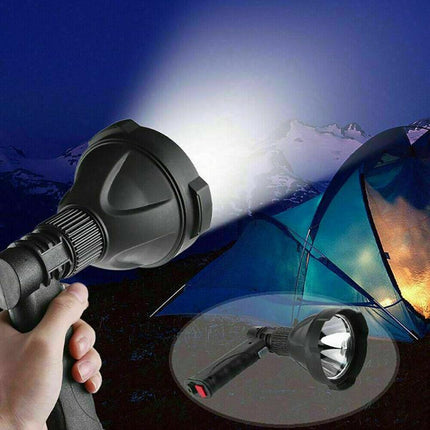 LED Handheld Spotlight Rechargeable Hunting Camping Flashlight Spot Light Torch - Aimall