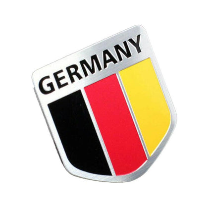 Flag of Australia Germany Aluminum Car Emblem Badge Decal Sticker 5X5cm AU Stock - Aimall