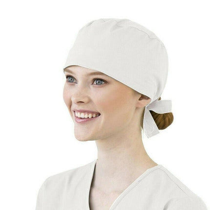 100% Cotton Surgical Scrub Cap Hat Unisex SurgeryTheatre Doctor Nurses Solid AU - Aimall