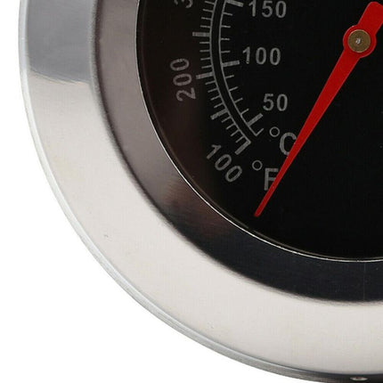 Latest Stainless Steel BBQ Smoker Grill Thermometer Temperature Gauge 50-500℃ AU - Aimall