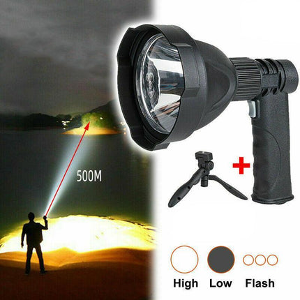 LED Handheld Spotlight Rechargeable Hunting Camping Flashlight Spot Light Torch - Aimall