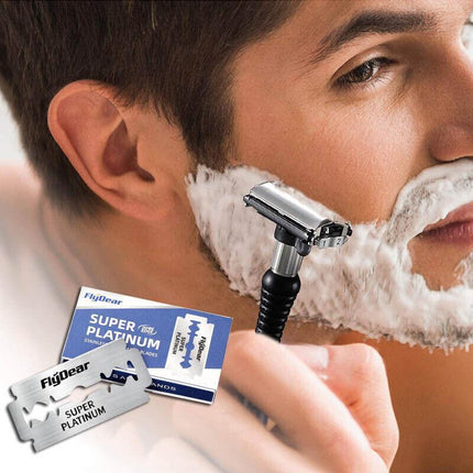 10-200 PCS Super Platinum Ultra Sharp Double Edge Cut Throat Barber Razor Blades - Aimall