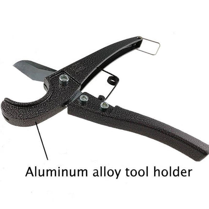 PVC Pipe Cutter Plastic Rubber Hose Conduit Pliers Poly Tube 1/8-1.35" + Pouch - Aimall