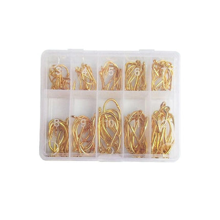 100x Chemically Sharpened Octopus Fishing Hook, Fishing Tackle 3- 12# Small Size - Aimall