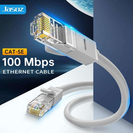 JASOZ Cat5e Ethernet Network Cable LAN Router Internet Patch 1 2 3 5 10 15 20m - Aimall